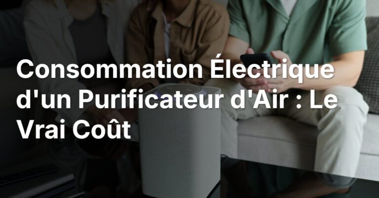 Consommation Électrique d&rsquo;un Purificateur d&rsquo;Air : Le Vrai Coût